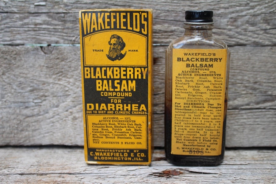 Wakefield's Blackberry Balsam Compound for Diarrhea Bottle