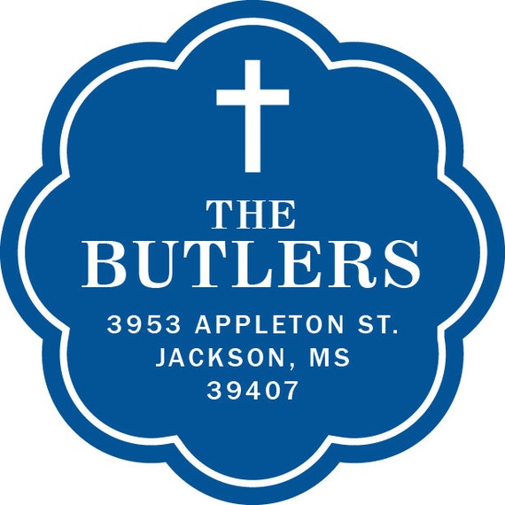 100 Round Vinyl Address Labels 2 inch round Stickers