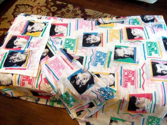 Vintage New Kids On The Block Sheet Set Full by TheJunkinSailor