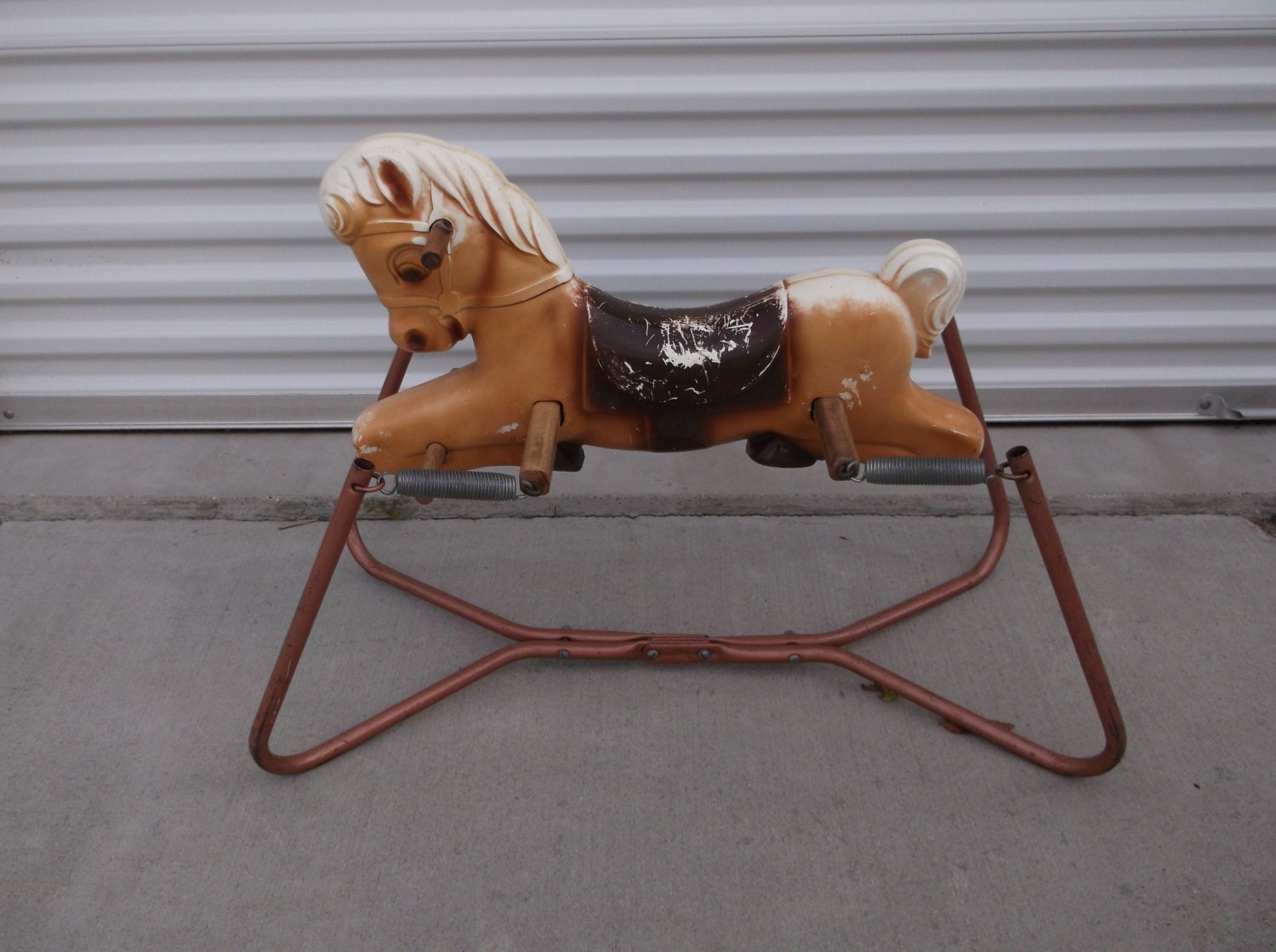 happy trails spring rocking horse