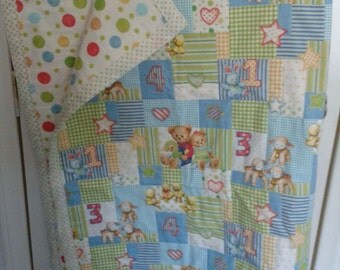 Items similar to Sleeping Teddy Bear Quilt on Etsy