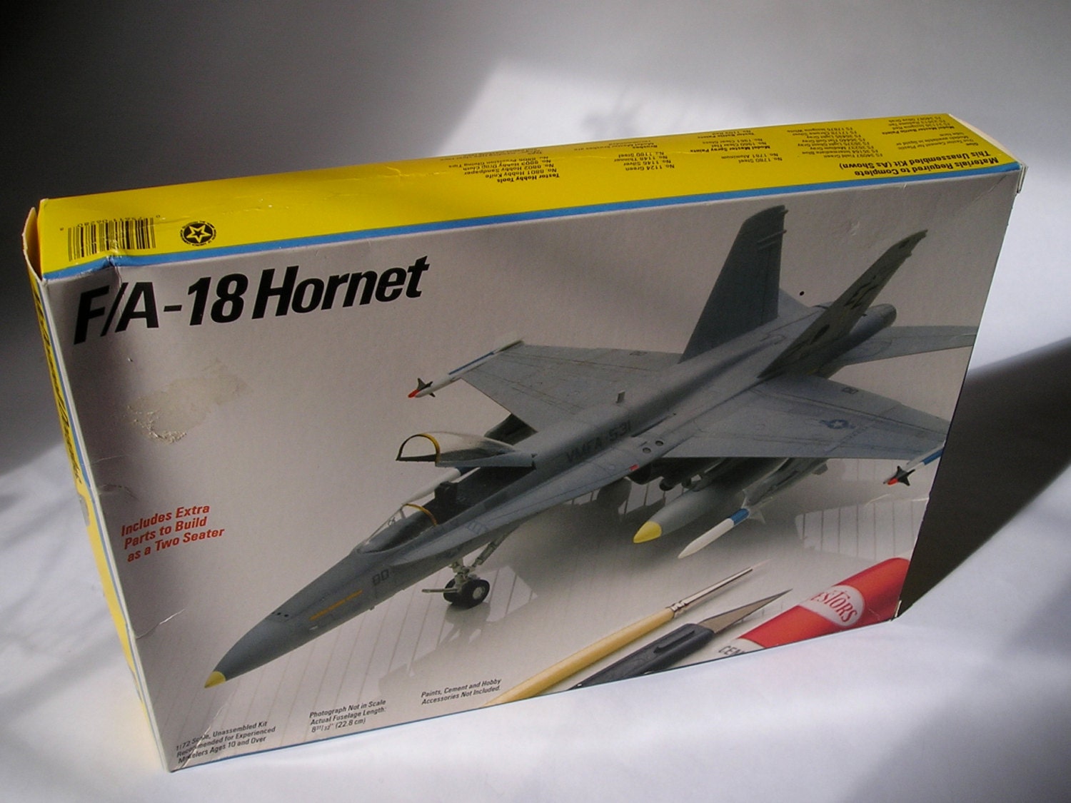 Vintage Testors Italeri Airplane Model F/A18 by AuntysTeeks