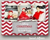 Chevron Christmas Card - DIY Printable Invitation Il_170x135