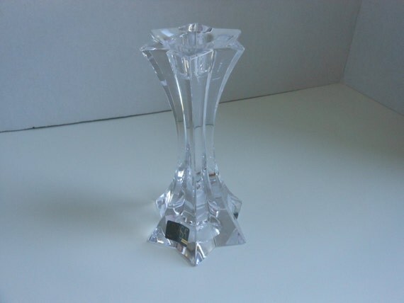 Items similar to Vintage Mikasa Austria Lead Crystal Glass Candle Stick