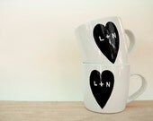 Custom couple mugs // momogramed mug // personalized couple mugs // custom couple initials mug // Wedding Gift // Engagement Gift for couple