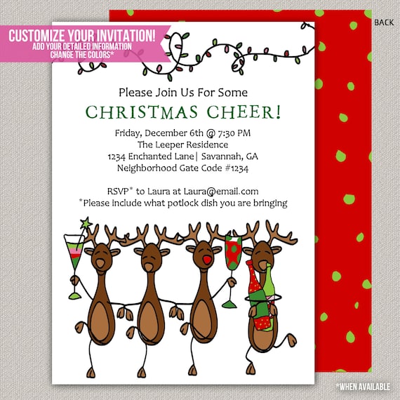 Funny Christmas Invitations Samples 9