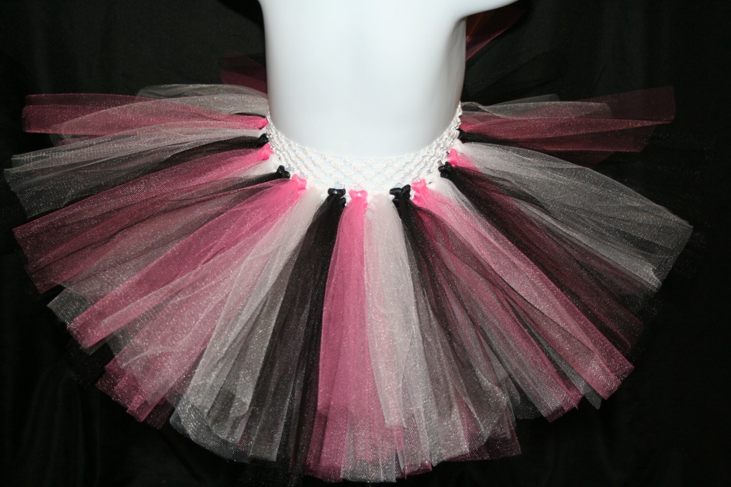 Pink White and Black Tutu Skirts Children's Tutu Skirts