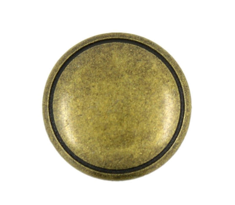 Metal Buttons Antique Brass Metal Shank Buttons 20mm 3/4