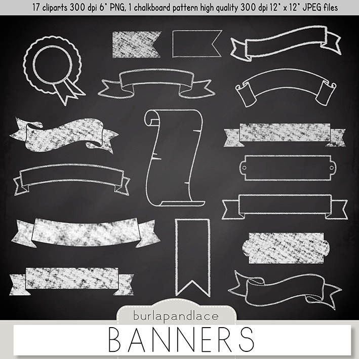 free chalkboard banner clipart - photo #9