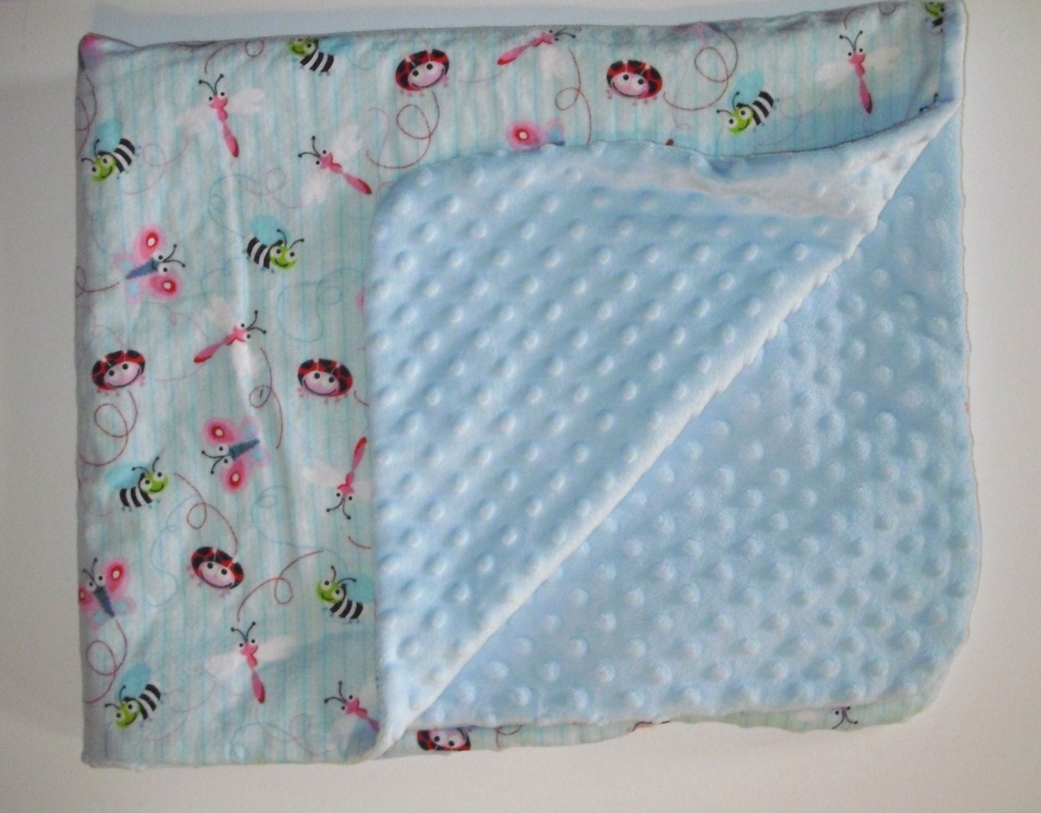 Busy Bugs Baby Blanket by ButtonNoseBaby on Etsy