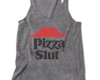 Pizza Slut Ribbed Tank Top