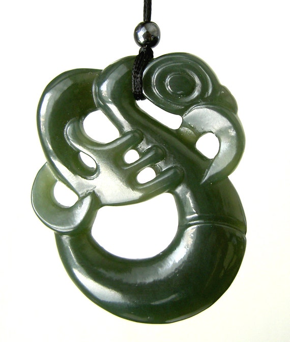 Manaia Pendant NZ Greenstone Pounamu Nephrite Necklace Carving