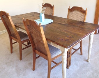 Shabby Chic Farm Table | Rustic Dining Table