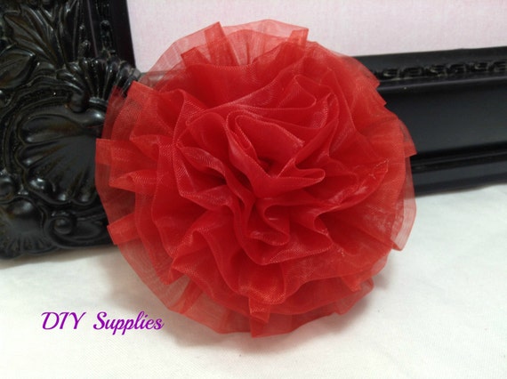 organza puff flower diy supplies fabric flowers organza puff flower diy supplies fabric flowers