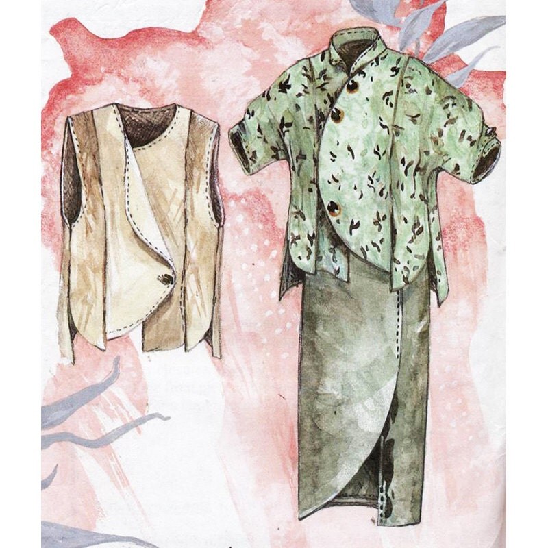 Sewing Pattern Vest Top | the peony sewing pattern 107 top vest wrap skirt size Sewing Pattern Vest Top | the peony sewing pattern 107 top vest wrap skirt size