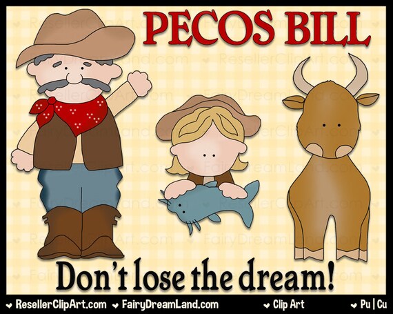 Pecos Bill Digital Clip Art Commercial Use Graphic Image Png