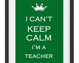 Popular items for teacher keep calm on Etsy