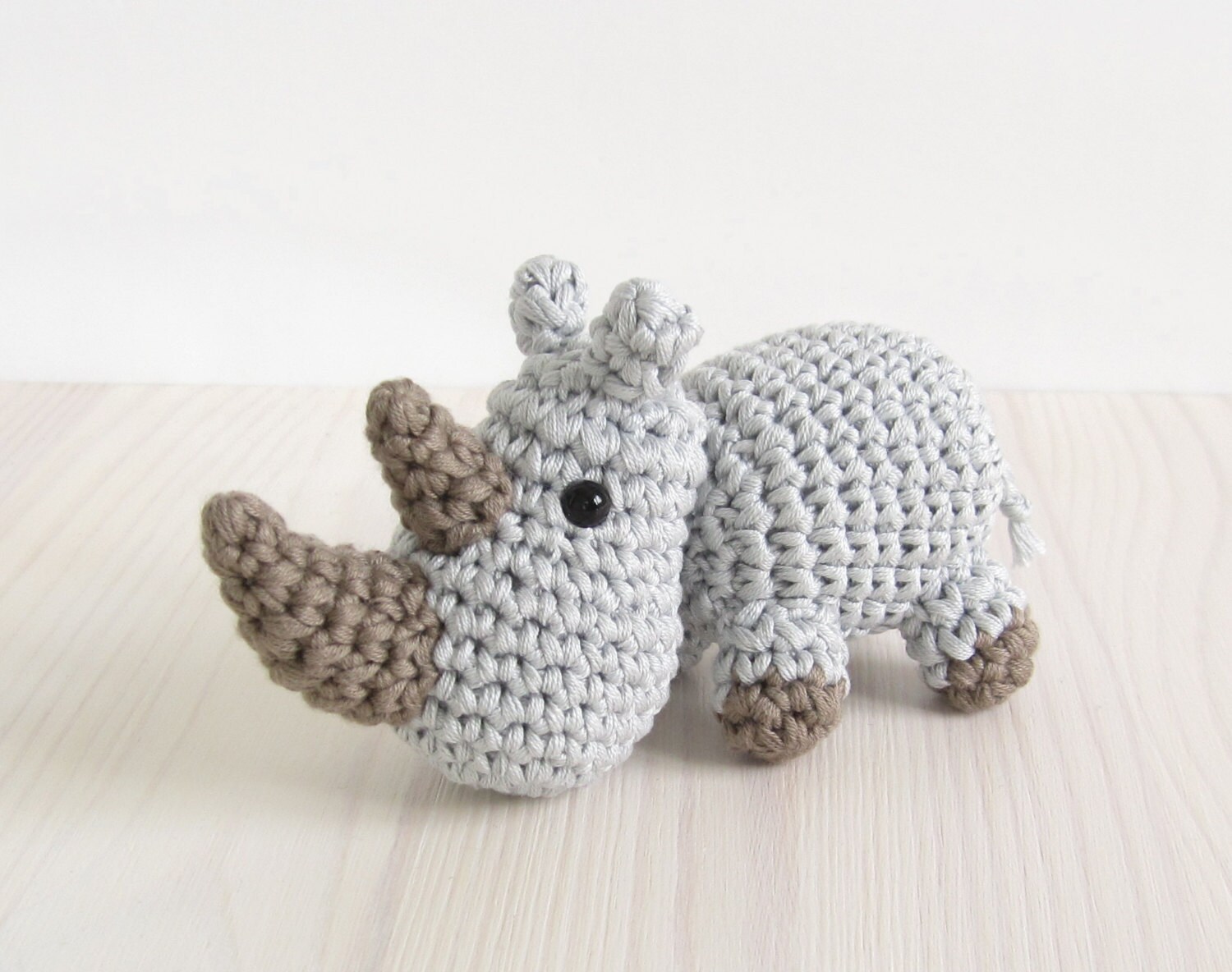 PATTERN Rhino Small crocheted rhino pattern by KristiTullus