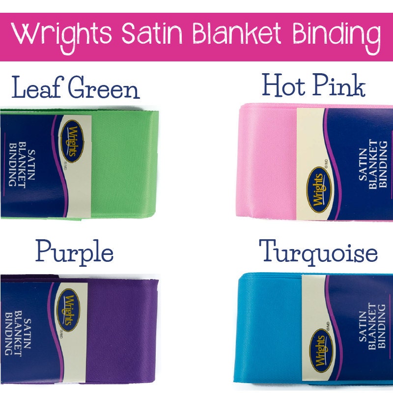 Wrights Satin Blanket Binding by YouMadeSomething on Etsy