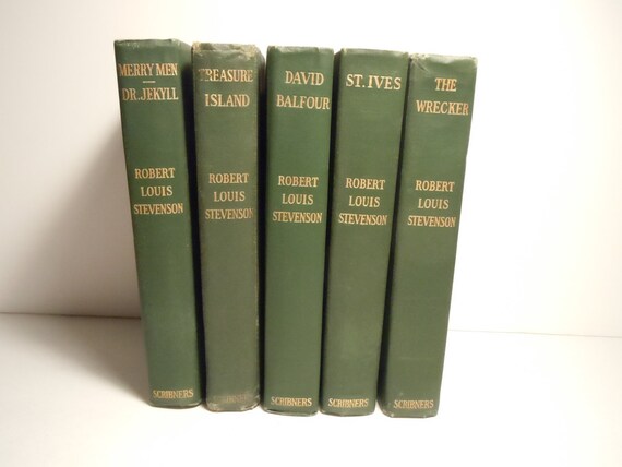 Robert Louis Stevenson C.1912 Set of 5 Books by MSMUnlimited