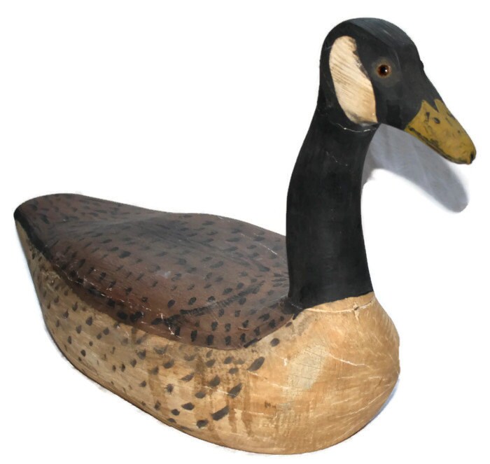 Enormous vintage Canada Goose decoy