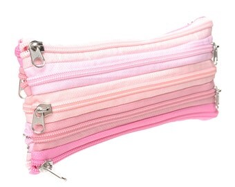 pink zipper multi color zipper case