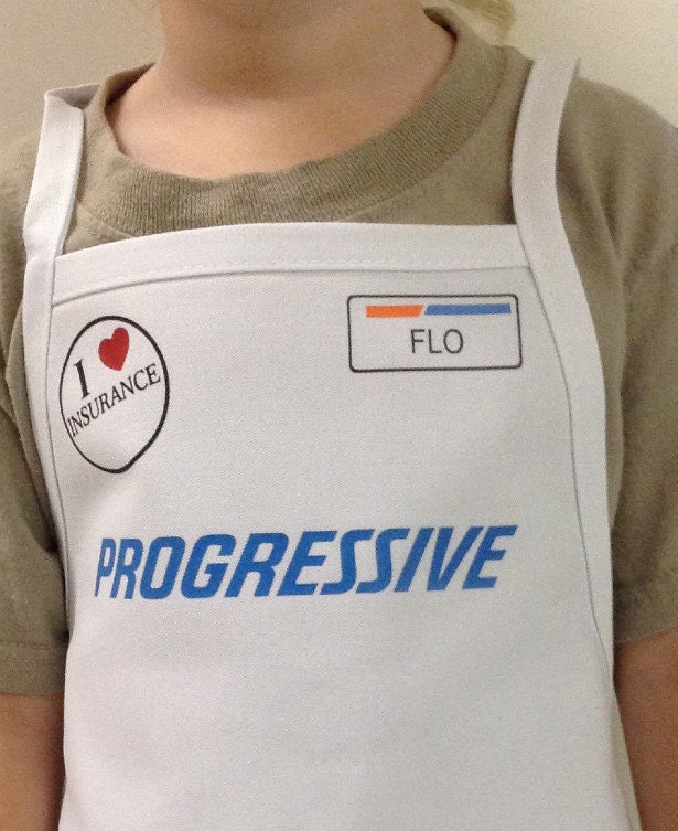 Children's Flo Progressive Insurance Apron Name Badge
