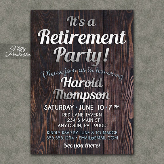 Retirement Partyinvitations Com 8