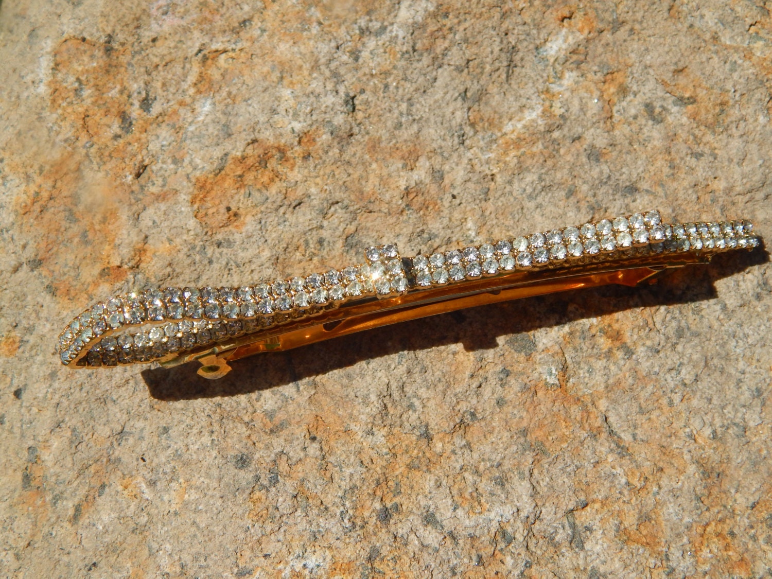 Crystal Hair Clip by SoSwankVintage on Etsy