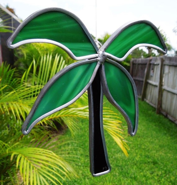 Stained Glass Palm Tree