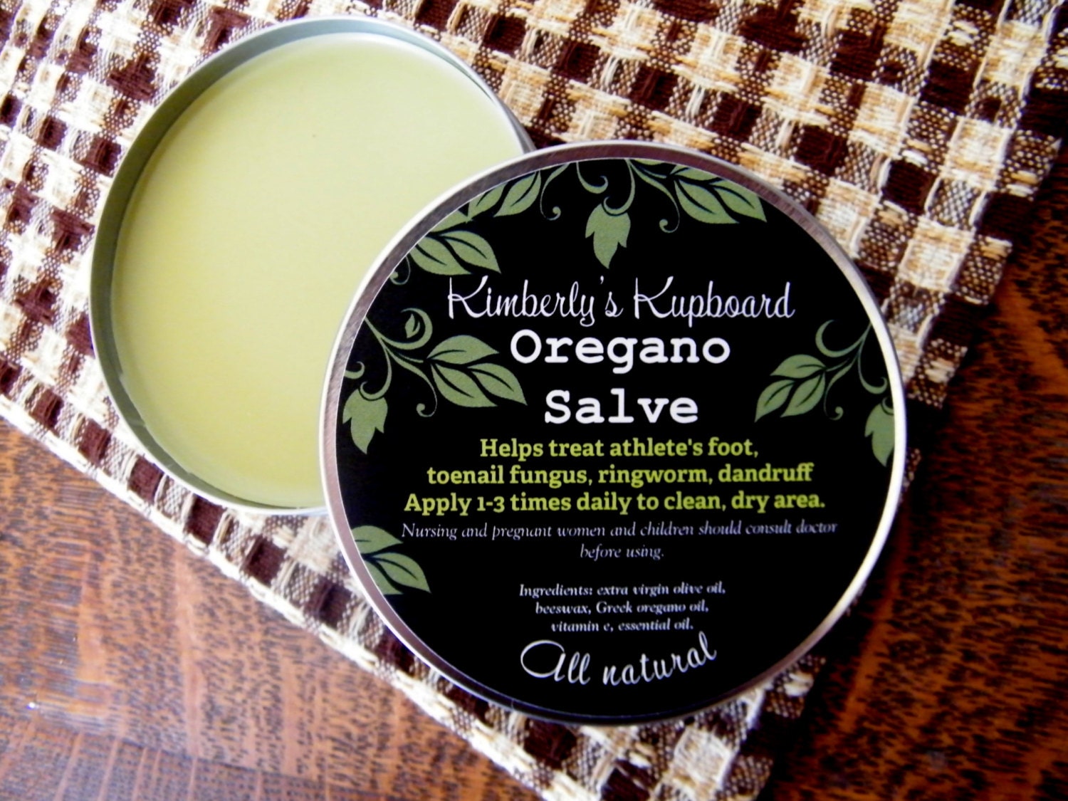 Oregano & Lavender Herbal Salve for fungal infections such as