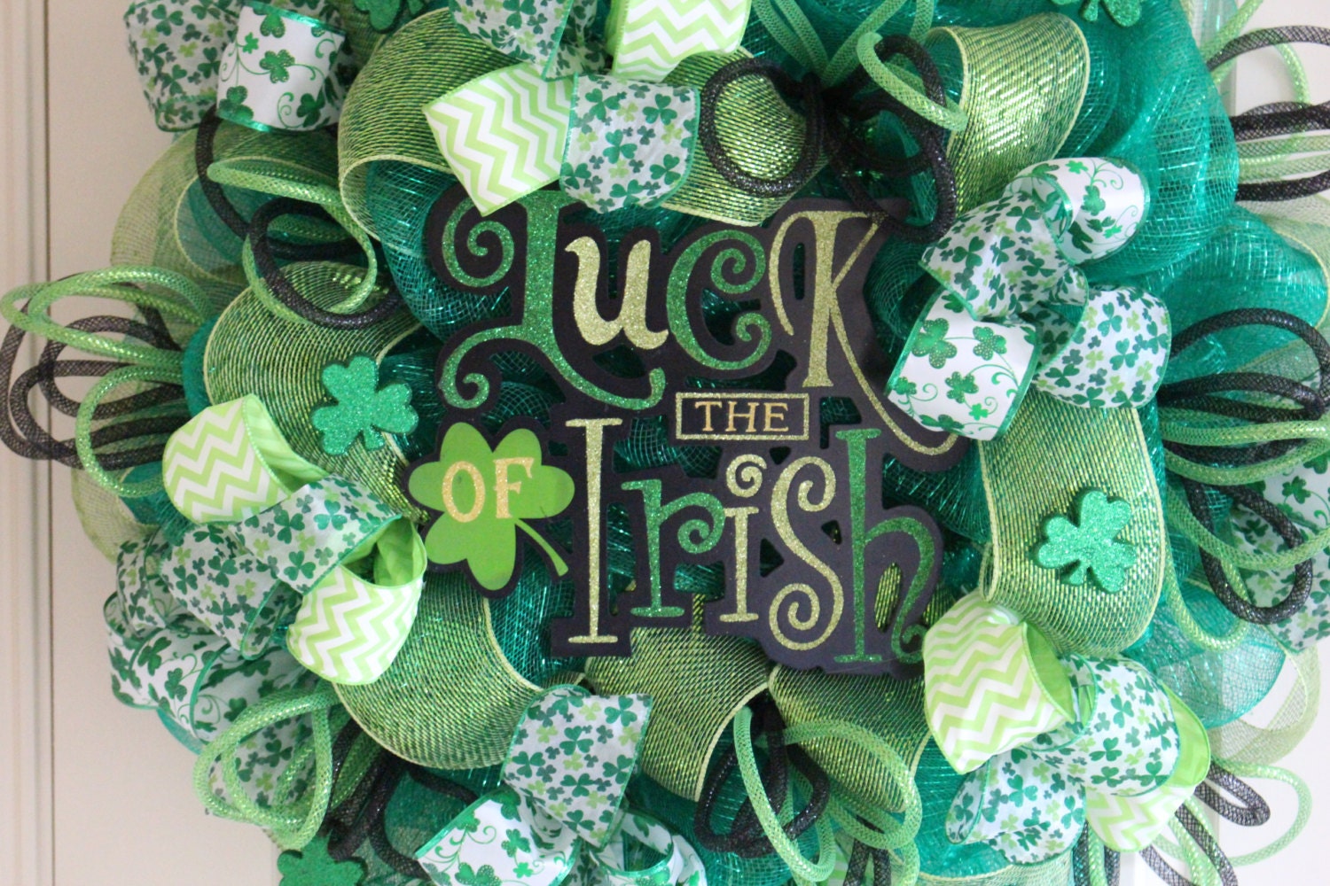 Luck Of The Irish St Patrick S Day Deco Mesh By FlowersToEnvy   Il Fullxfull.563059107 7gr0 