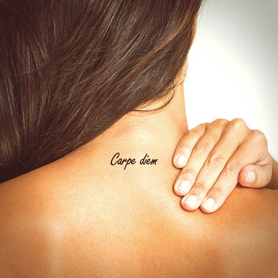 small carpe diem tattoo