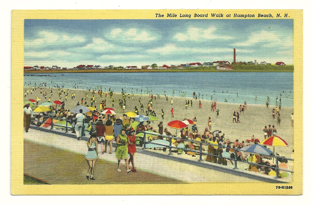 Mile Long Boardwalk at Hampton Beach New Hampshire by Chipteretia