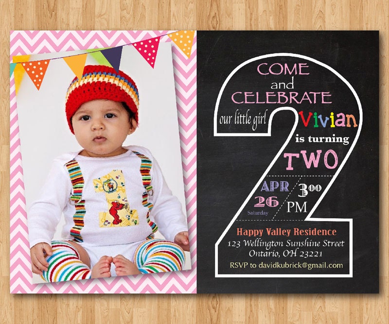 2Nd Birthday Invitations Girl 7