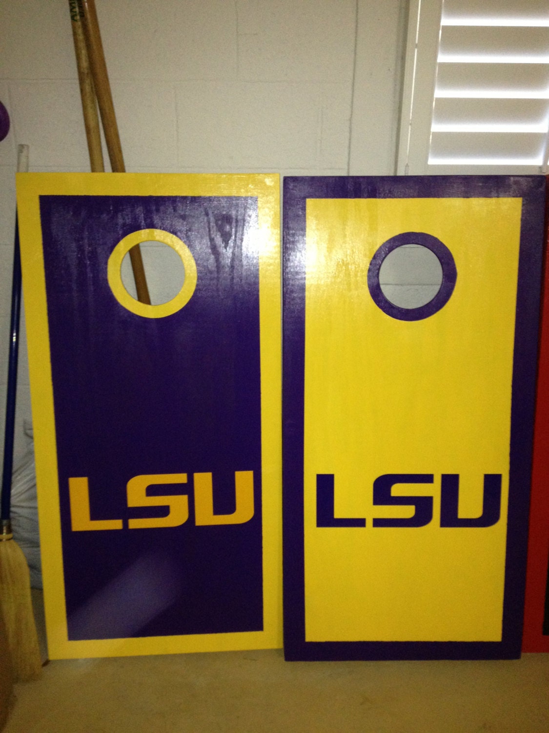 LSU tigers Custom Cornhole Boards-lowest price by CornholeFun