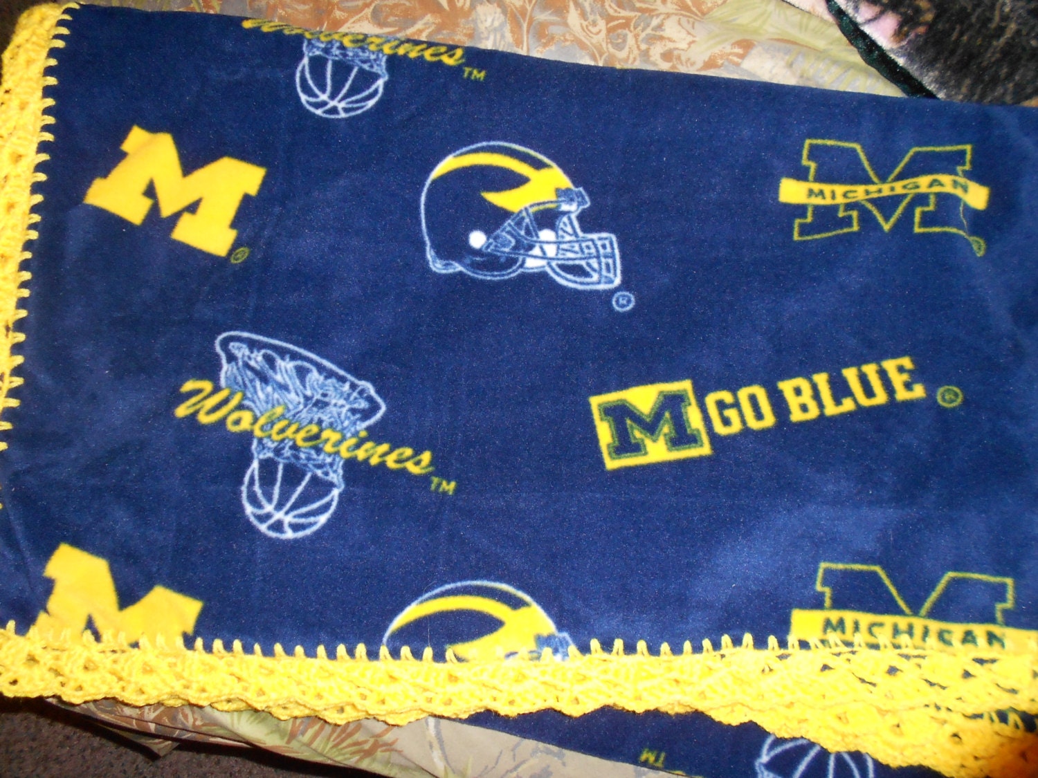 Michigan Wolverines 46x60 Micro Raschel Halftone Throw ...