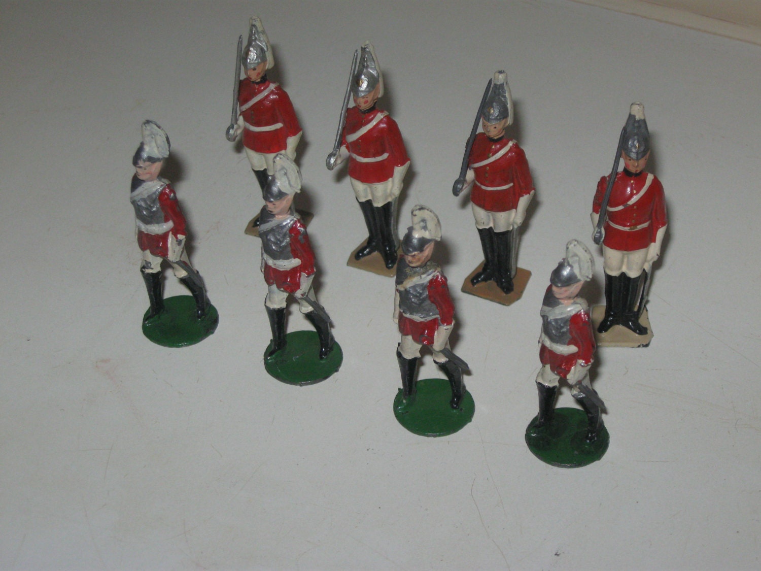 8 Vintage Lead Soldiers New Low Price. British Life by Scantastic