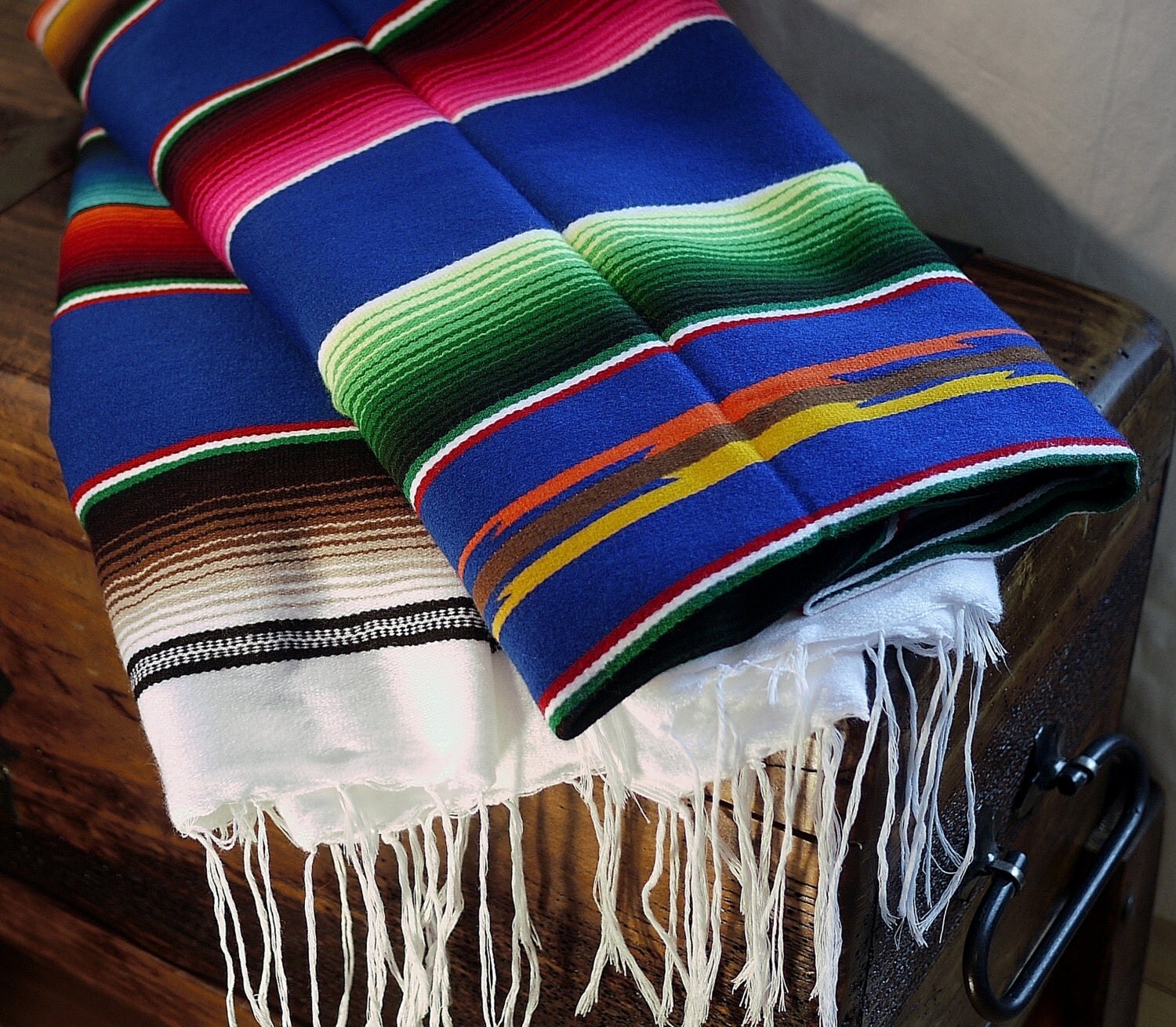 Colorful Wool Blanket / Serape / Zarape Made in Mexico
