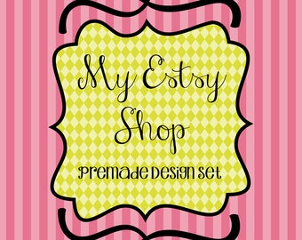 Premade Etsy Shop Set, Etsy Banner, Avatar Set, Etsy Store Graphics ...