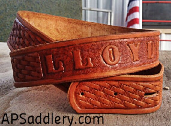 custom western belts with initials