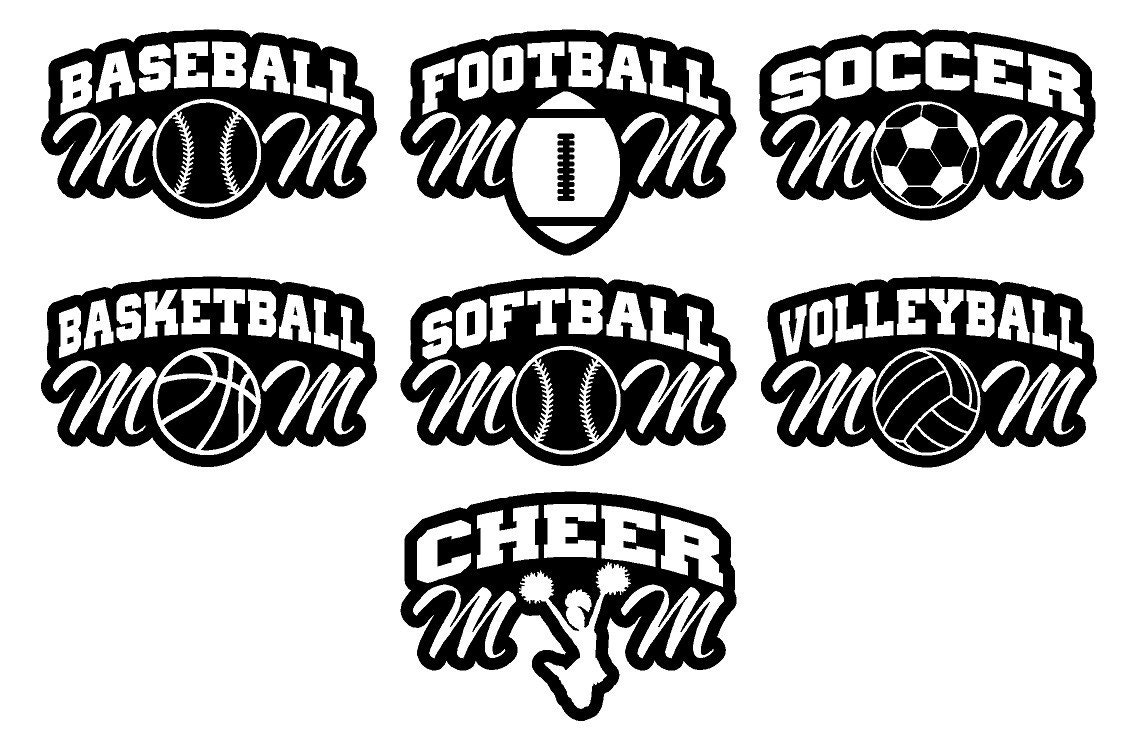 Sports Mom Car Decal by DSRGraphics on Etsy