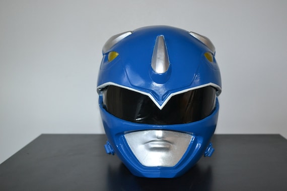 Power Rangers Complete Wearable Blue Ranger Helmet by 2209studios