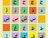Items similar to Persian (Farsi) Alphabet Chart Poster on Etsy