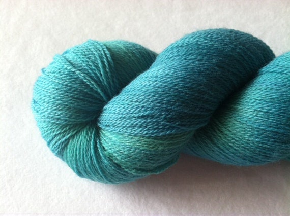 Ava LAGOON Lace Weight Yarn by FullCircleArtworx on Etsy