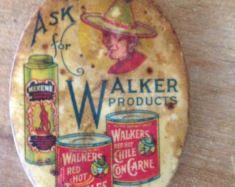 Vintage Advertising Tin Bill Hook Walker Products Bill Hook Tamales