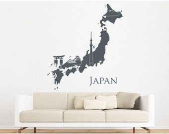 Japan wall decal, sticker, mural, vinyl wall art