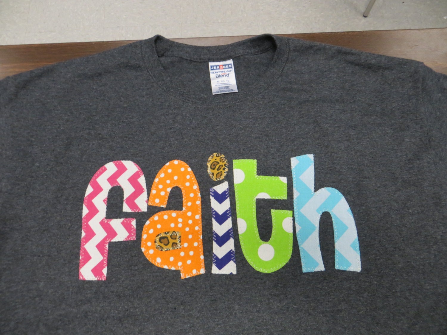 Hand Made Applique Customized Name t shirt or sweatshirt