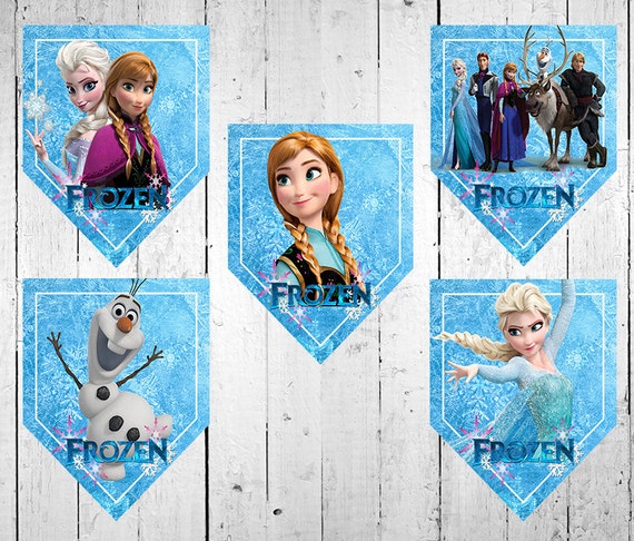 Items similar to Disney Frozen Banner, Frozen Birthday Banner, Frozen ...