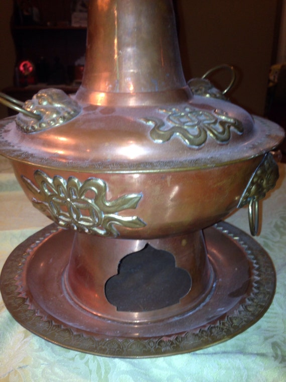 Mongolian hot pot copper brass
